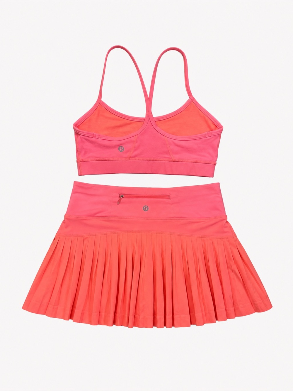 Lululemon Flow Y Bra IV + Pleat to Street Skirt II Matching Set – size 6